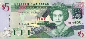 East Caribbean States, 5 Dollar, P42l